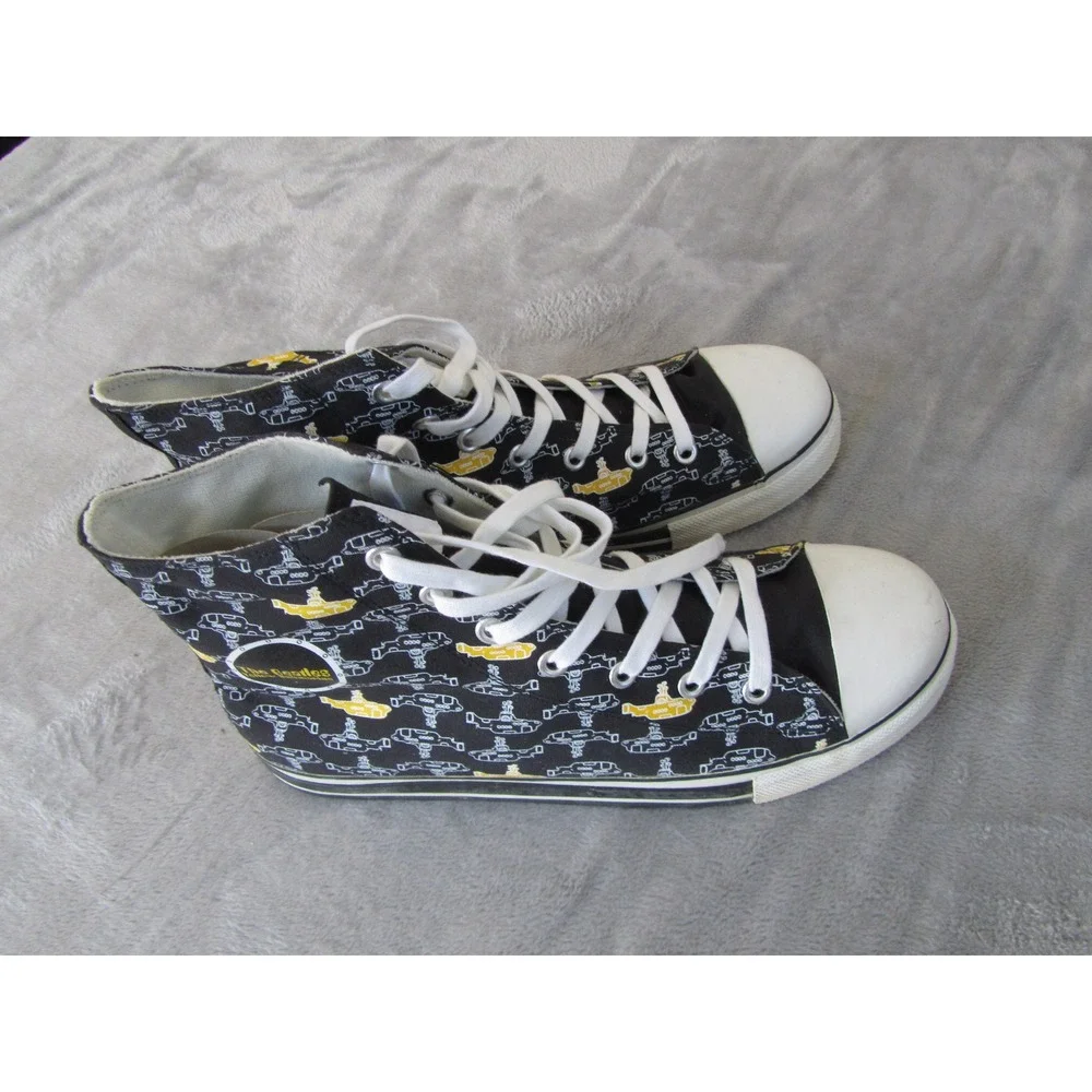 Ben Sherman The Beatles Yellow Submarine High Top Sneakers Mens‎ 13 Black Canvas